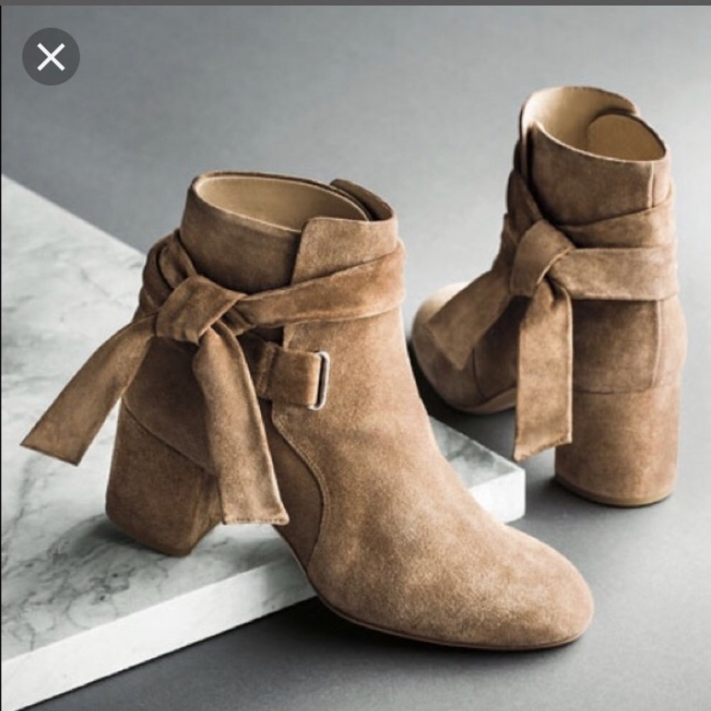 Rag & Bone Dalia Boot in Camel suede 6 1/2